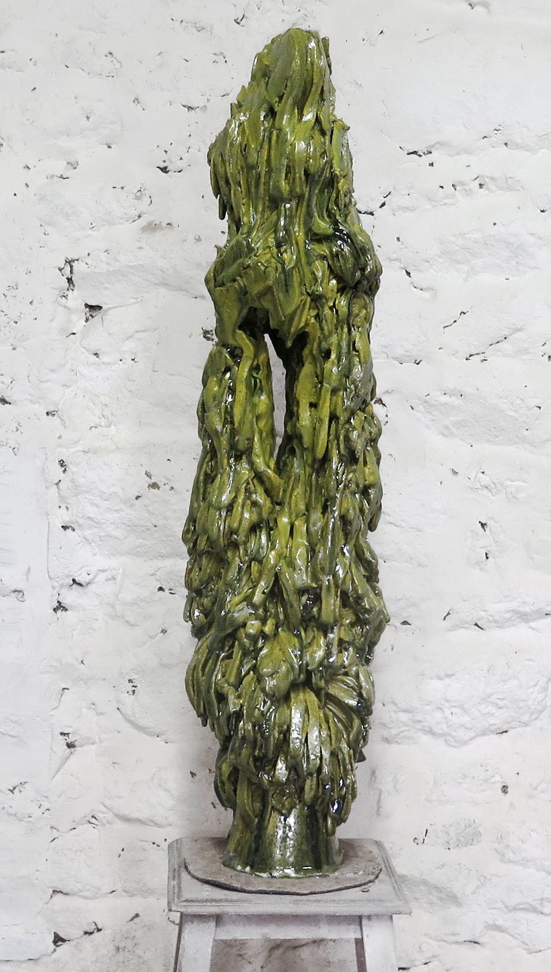 sorcelou-jaune-vert-2018-gres-emaille-92-x-d.25-28752d1006bcb61352be519ad06053b6