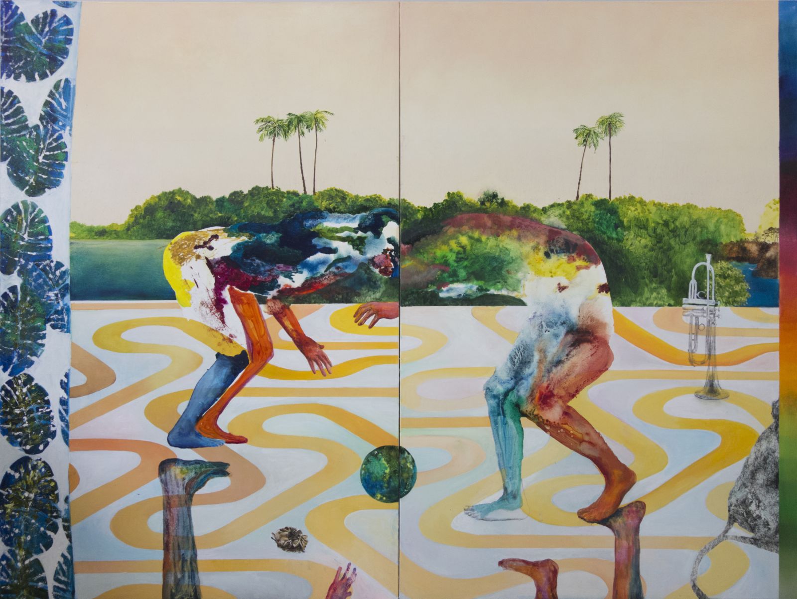 06-mag-la-lutte-amoureuse-huile-et-graphite-sur-toile-diptyque-180-x-240-cm-2-x-180-x-120-cm-2016-bd-7ae59734b592a1542261070ae5a9acb2