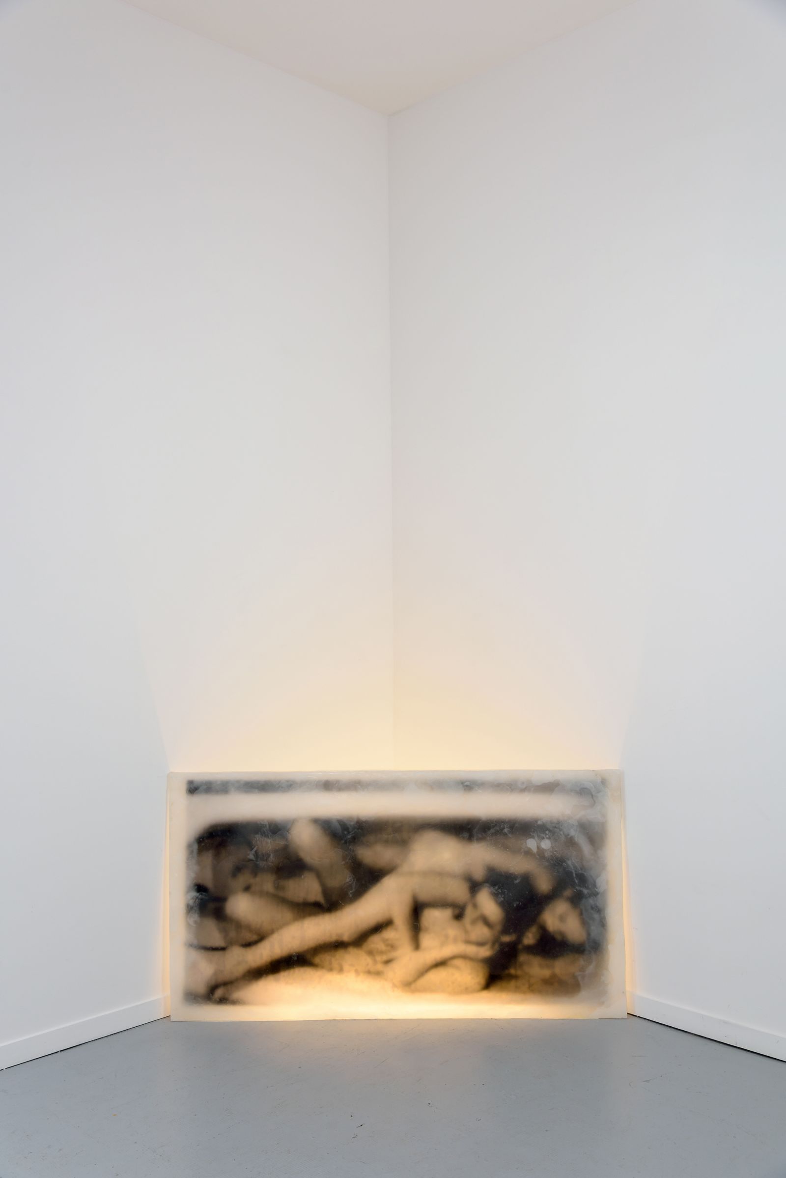alicia-zaton-umyj-sie-2014-image-emprisonnee-dans-une-plaque-de-cire-paraffine-eclairage-fluo-69x128cm-011958e38597e31fdc559532d0382bbb